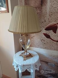 lampada da tavolo in vetro di murano