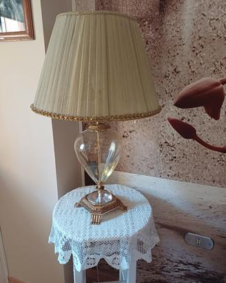 lampada da tavolo in vetro di murano