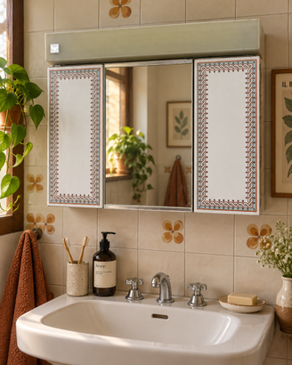 Mobiletto da bagno vintage