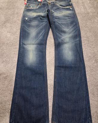 TakeTwo y2k Jeans donna very Low-rise Straight  