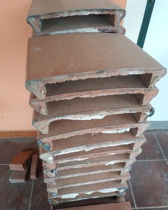 Copri muro corrimano doppio toro in cotto