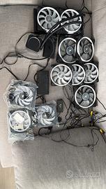 Ventole Corsair QL RGB White + Controller iCUE