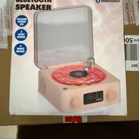 Cassa Bluetooth a forma di giradischi – LED