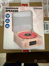 Cassa Bluetooth a forma di giradischi – LED