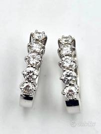 ORECCHINI ORO 10 DIAMANTI 1.5 CARATI