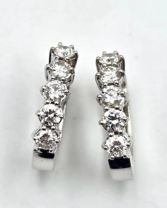ORECCHINI ORO 10 DIAMANTI 1.5 CARATI