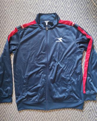Felpa sportiva tuta acetata Diadora - Taglia XXXL