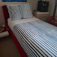 Letto imbottito una piazza  completo di materasso 