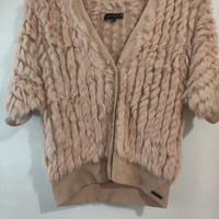 Cardigan in vera pelliccia Miguel Angel Leal