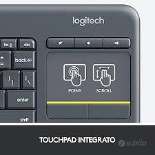 Logitech K400 Plus TV Wireless tastiera Touch