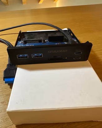 GRAUGEAR Front Panel USB 3.2 Gen2x2 20Gbps + USB-A