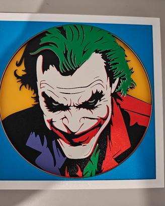 quadro a strati wall art joker