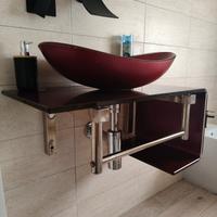 Mobile Bagno Sospeso in vetro