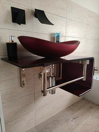 Mobile Bagno Sospeso in vetro