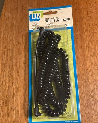 Cavo a spirale per collegamento fotocamera a flash