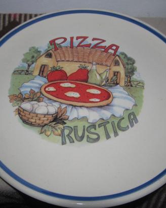 Piatto Pizza Ceramica - Design Rustico