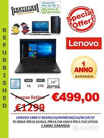 Notebook Refurbished 1 Anno Garanzia