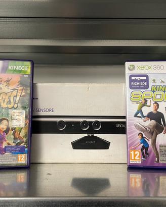 Kinect per xbox 360 + 2 giochi