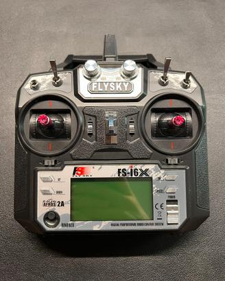 Radiocomando FlySky FS-i6X + cavo simulatore USB