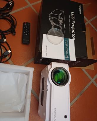 TOPVISION T6 LED + SCHERMO 100" , telecomando,cavi