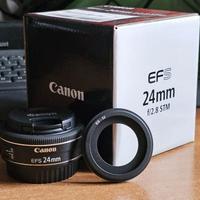Canon 24mm F2.8 STM (confezione originale) +...