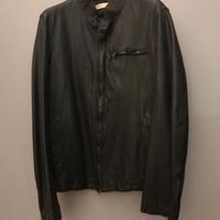 Jey Coleman Giacca Pelle/Cotone Size 50 Col. Brown