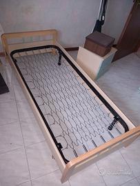 Letto singolo con rete