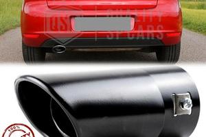 TERMINALE di Scarico per VW GOLF 6 OVALE NERO