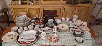 set completo in ceramica e porcellana 