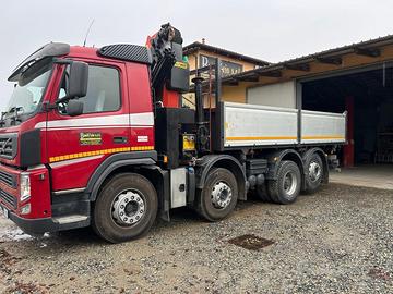 Volvo FM 500 4 assi gru e ribaltabile