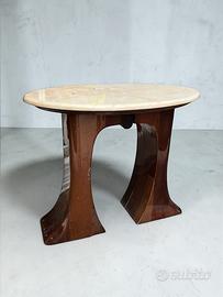 Rara consolle Art - Decò ad Arco - Marmo e Legno