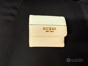 Portafoglio Guess rosa e bianco piccolo