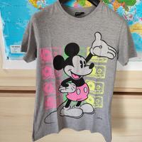 Maglia vintage Disney grigia con Topolino Taglia L