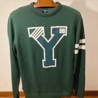 Maglione Terranova XL Verde college americano