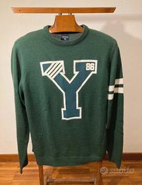 Maglione Terranova XL Verde college americano