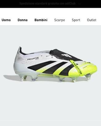 Scarpe calcio Adidas Predator Elite Tongue SG tg42