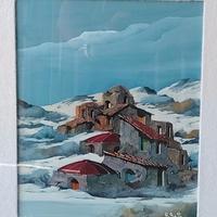 Quadro con paesaggio dipinto da  Riccardo Ratto.