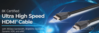 Cavo HDMI 2.1 Monoprice  4K 120Hz e 8K 60 Hz