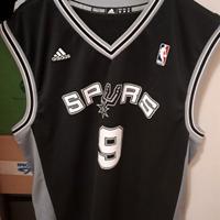 canotta basket Spurs Parker Adidas Taglia M