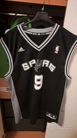 canotta basket Spurs Parker Adidas Taglia M