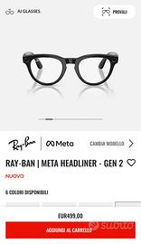 Occhiali Rayban Meta 2 geneazione