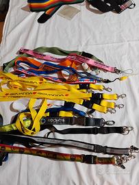 lacci porta badge lanyard 17 pezzi 
