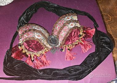 corpetto a reggiseno per danza Tribal Bellydance 