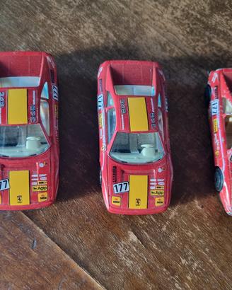 3 modellini ferrari bburago 348 tb 1:43 vintage 