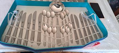 set posate acciaio inox Mori
