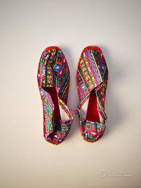 Espadrillas etniche colorate peruviane - NUOVE