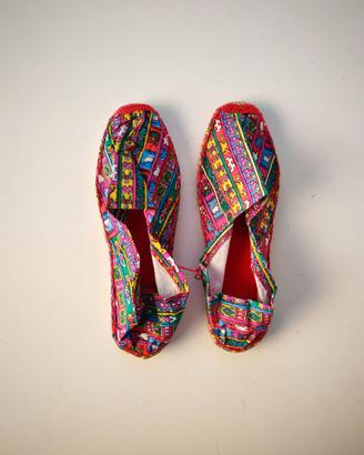 Espadrillas etniche colorate peruviane - NUOVE