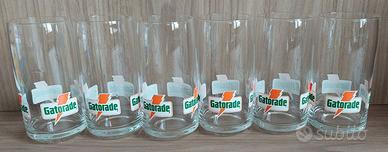 lotto 6 bicchieri Gatorade altezza 14diametro 7
