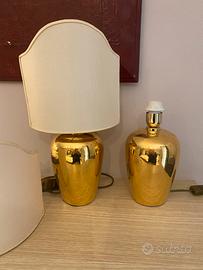 Coppia paralumi - abat jour in ceramica smaltato i