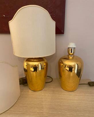 Coppia paralumi - abat jour in ceramica smaltato i